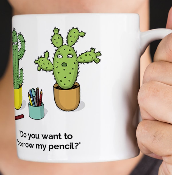 Inappropriate Cactus Personalised Mug