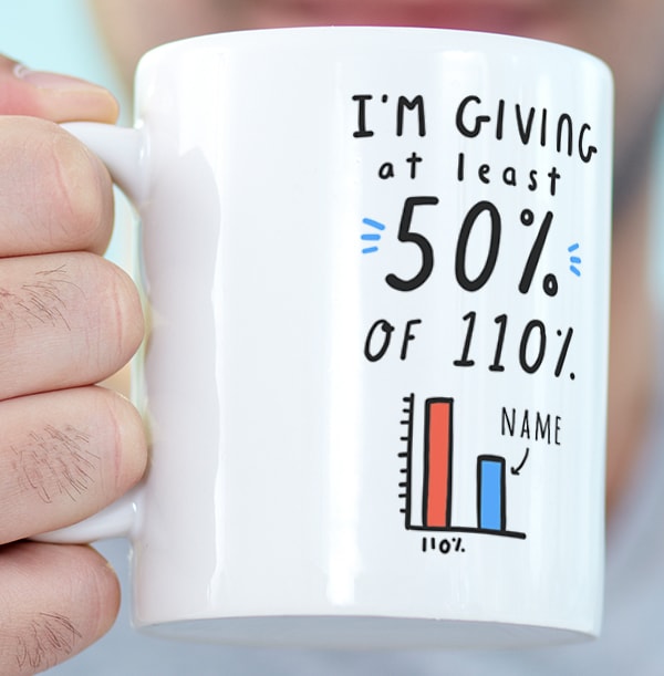 At least 50% Personalised Mug