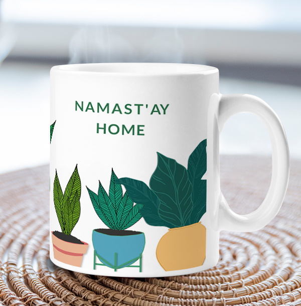Namast'ay Home Personalised Mug
