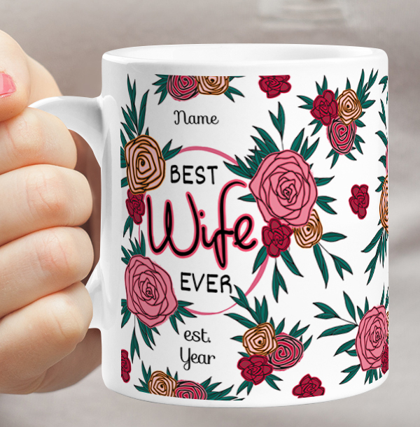 Wife Personalised Birthday Mug
