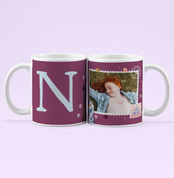 Photo of Disney Frozen Anna Initial Photo Upload Mug