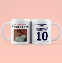 Tap to view England's Biggest Fan Photo Personalised Mug