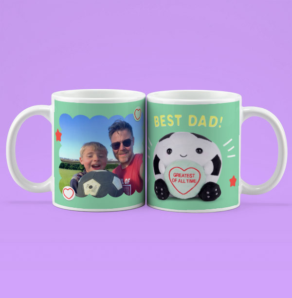Swizzels Greatest Of All Time Dad Football Personalised Mug