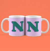 Tap to view Pink Personalised Initial Mug
