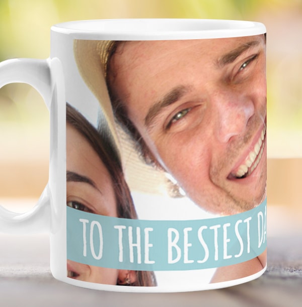 Bestest Daddy Photo Upload Mug