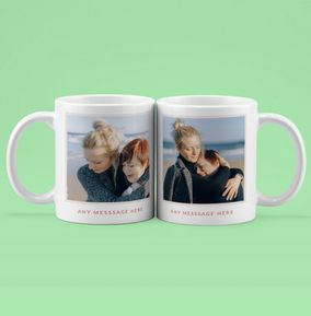 Tap to view Personalised Message 2 Photo Mug