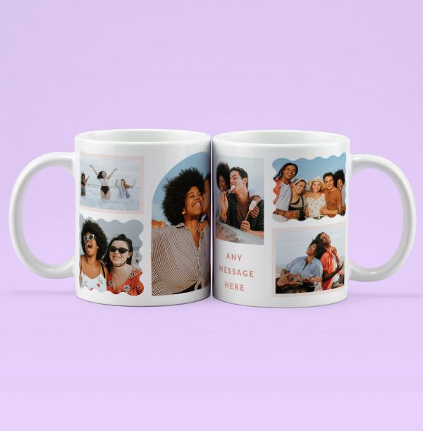 Photo of 6 Photo Personalised Message Mug