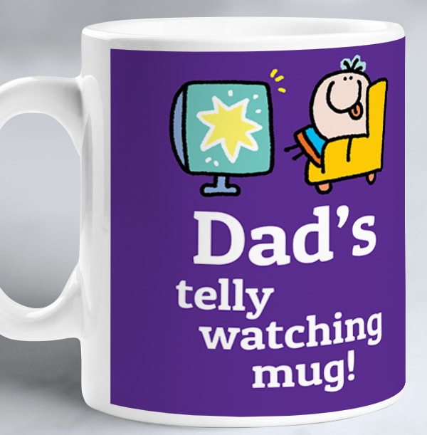 Dad's Telly Watching Mug - Lemon Squeezy