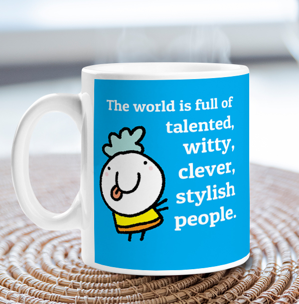 Clever, Talented & Witty Personalised Mug