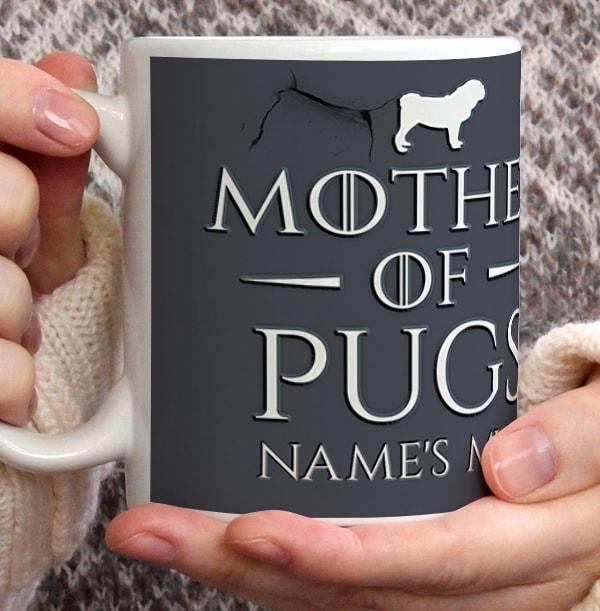 Mother Of Pugs Personalised Mug