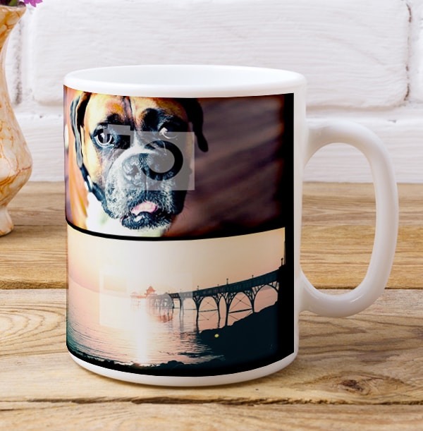 Personalised Multi Photo Mug With No Text