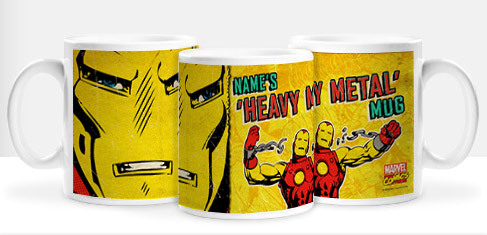 Iron Man Heavy Metal Personalised Mug
