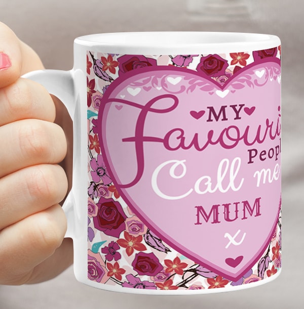Personalised Mug - Photo Upload My Favourite people call me Mum