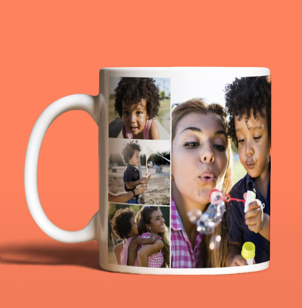 8 Photos Collage Mug