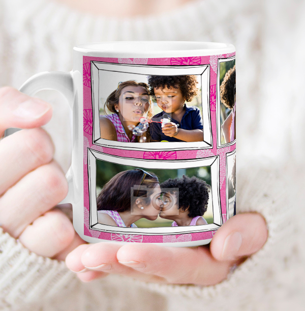 Mummy Multi Photo Frame Mug