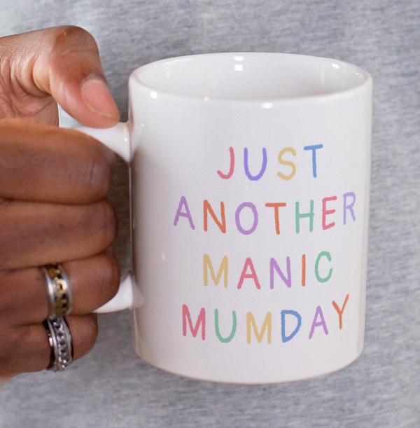 Manic Mum-day Photo Upload Mug