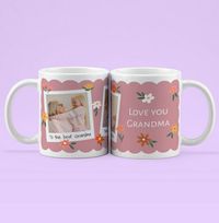 Tap to view Love You Grandma Floral Photo Mug