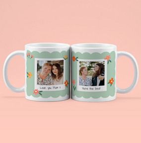 Photo of Love You Mum Floral Photo Mug