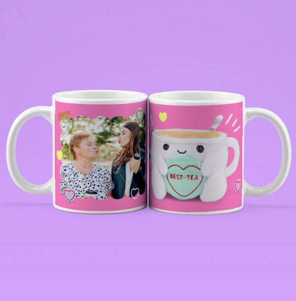 Swizzels Love Hearts Best-Tea Photo Mug