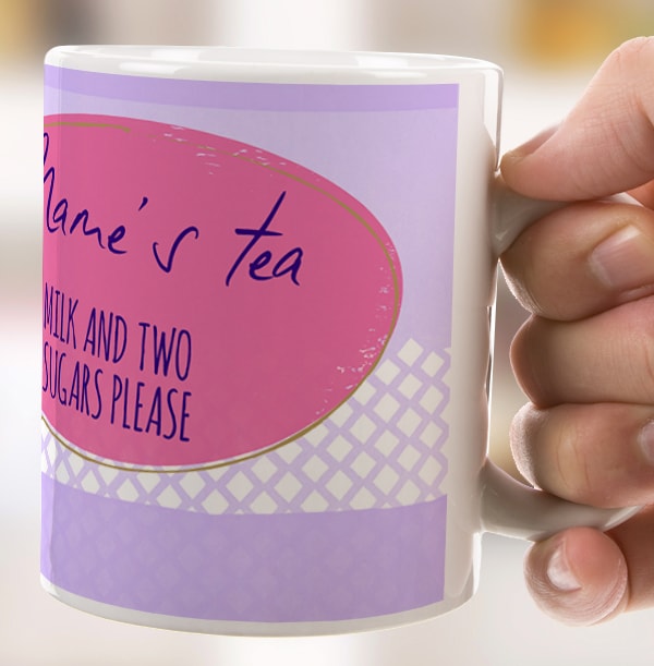 Tatty Teddy with Tea Personalised Mug