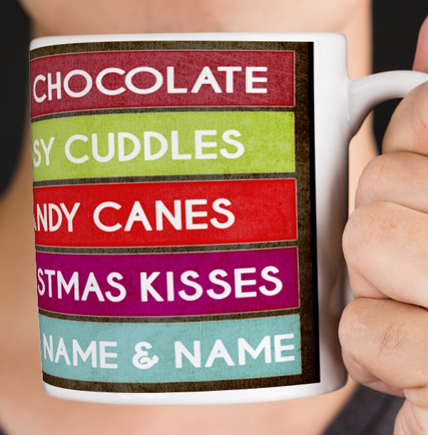 Christmas Favourites List Personalised Mug