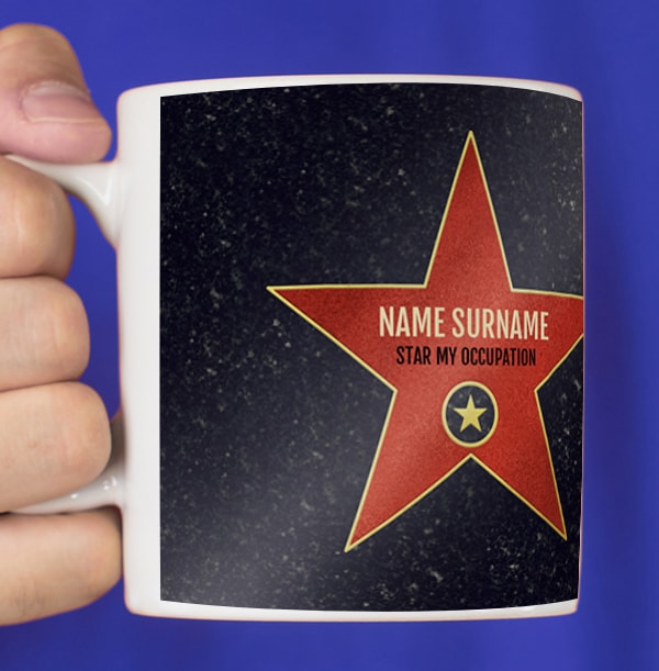 Red Star Occupation Personalised Mug
