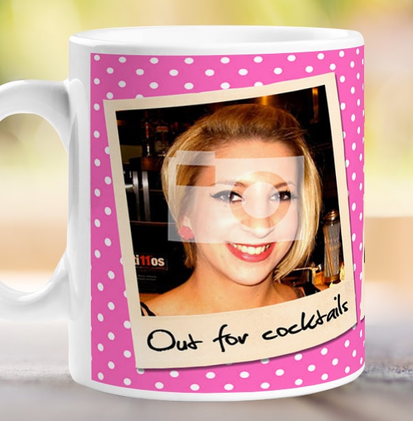 Personalised Mug - 3 Multi Photo Upload Snap Shots Pink