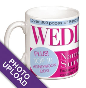 Personalised Mug - Photo Upload Spoof Magazine Wedding Belle