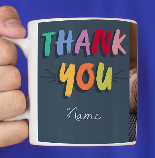 Photo Thank You Personalised Mug