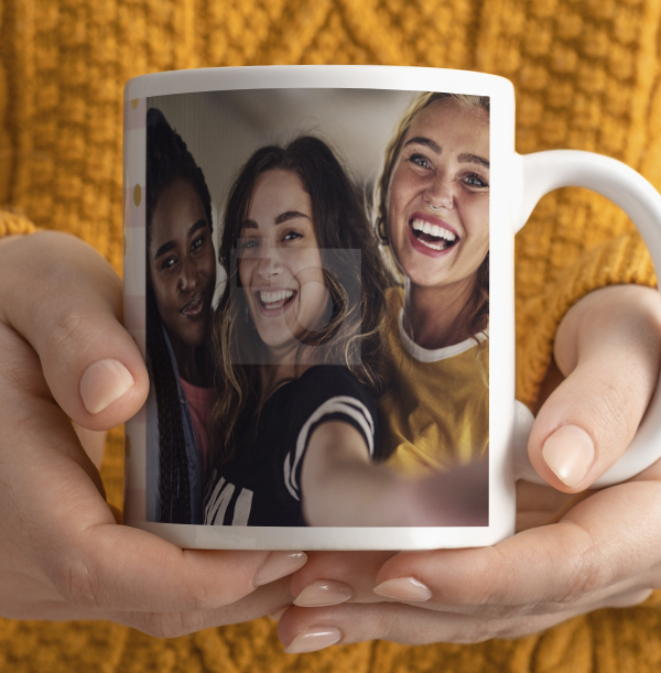 Polka Dot Photo Mug