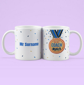 Best Coach Medal Personalised Mug