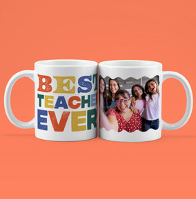 Best Teacher Ever Photo Personalised Mug
