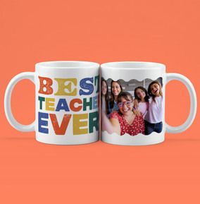 Photo of Best Teacher Ever Photo Personalised Mug