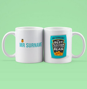 Best Teacher There's Ever Bean Personalised Mug