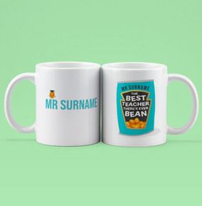 Photo of Best Teacher There's Ever Bean Personalised Mug