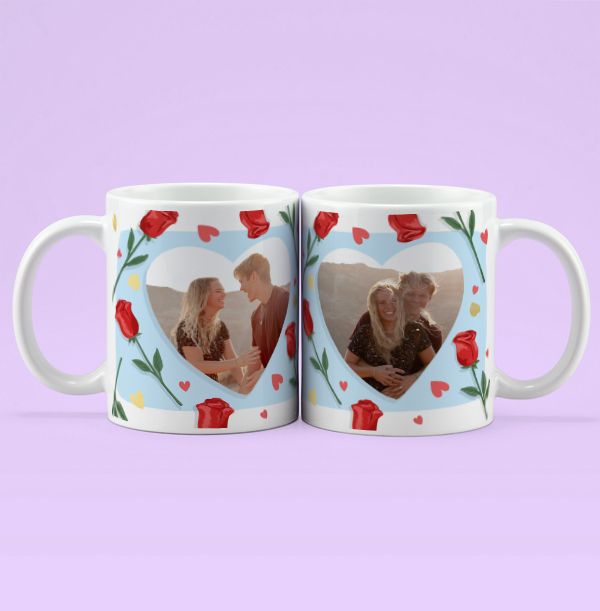 Photo of Roses & Heart Photo Mug
