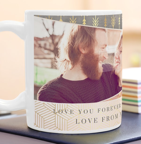 All That Shimmers Love You Forever Photo Upload Mug