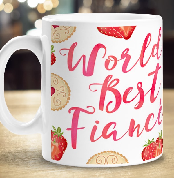 Fiancée Photo Upload Mug - Sweet Life