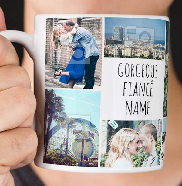 Multi Photo Upload Fiancé Mug