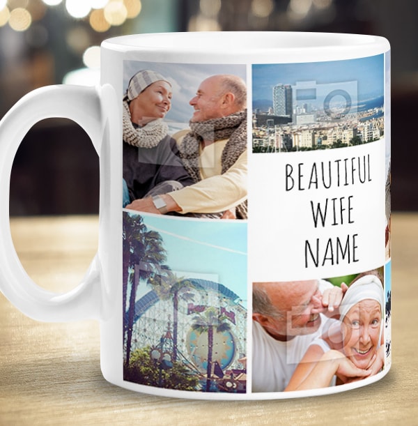 Multi Photo Upload Wife Mug