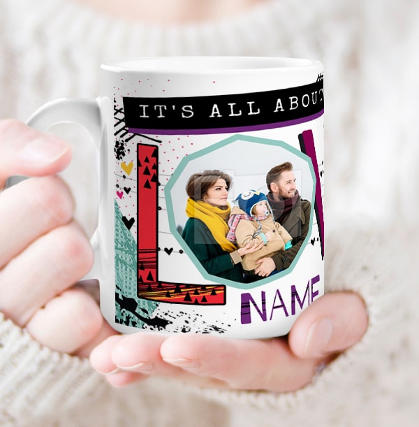 All About Love Multi Photo Mug