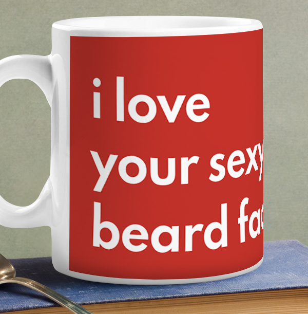 Sexy Beard Face Photo Mug