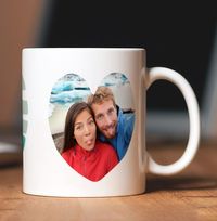 Tap to view Love Blue Photo Upload Mug