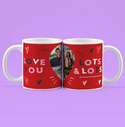 Tap to view Love You Lots Photo Upload Mug