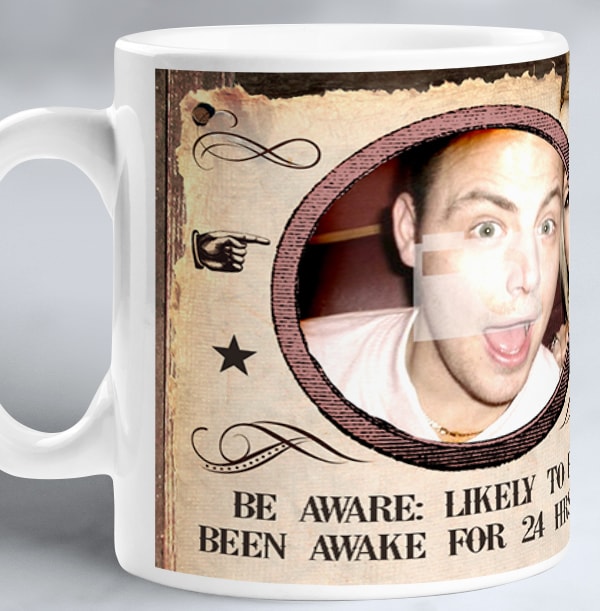 Wanted Coffee Fiend Mug