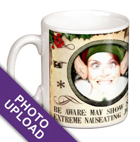 Personalised Mug - Photo Upload Wanted Elf