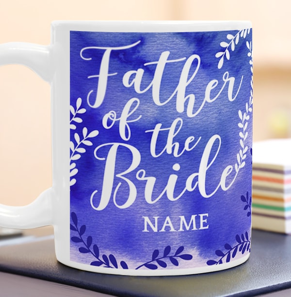Father of the Bride Personalised Wedding Mug