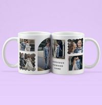 Tap to view Gorgeous Husband Six Photo Wedding Personalised Mug