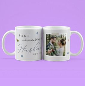 Photo of Best Husband Wedding Photo Personalised Mug