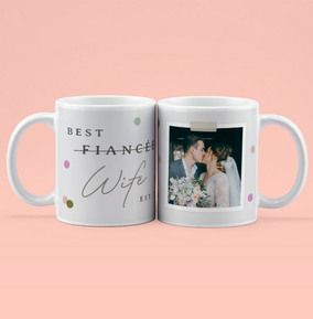 Photo of Best Wife Wedding Photo Personalised Mug